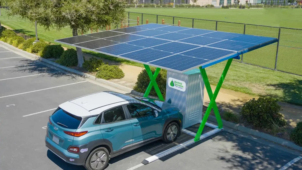 bateria solar y coche electrico